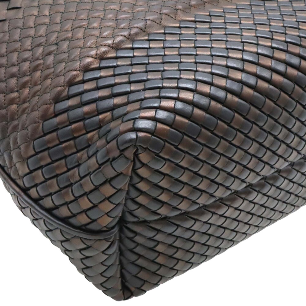 Pre-Loved Bottega Veneta Bicolor Nappa Intrecciato Imperatore Convertible Tote - Picture 6 of 9